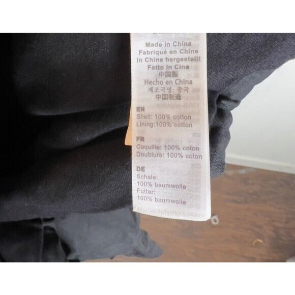 Madewell x Alpha Industries $265 Waxed Cotton Car Coat Black Size M NS730 - Picture 14 of 16